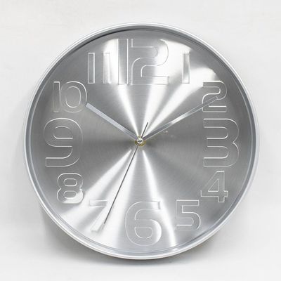 Cambridge Congo Wall Clock
 30X30X4.5Cm Silver